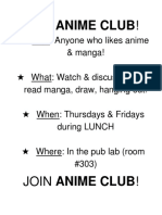 Join Anime Club!