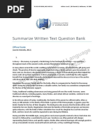 Summarize Written Text Question Bank With Reference