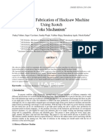 Design and Fabrication of Hacksaw Machine Using Scotch Yoke Mechanism Ijariie5532