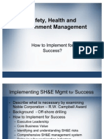 How Is SH&E MGMT Implemented For Success - Final