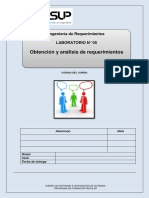 Lab 05 - Obtención y Análisis de Requerimientos