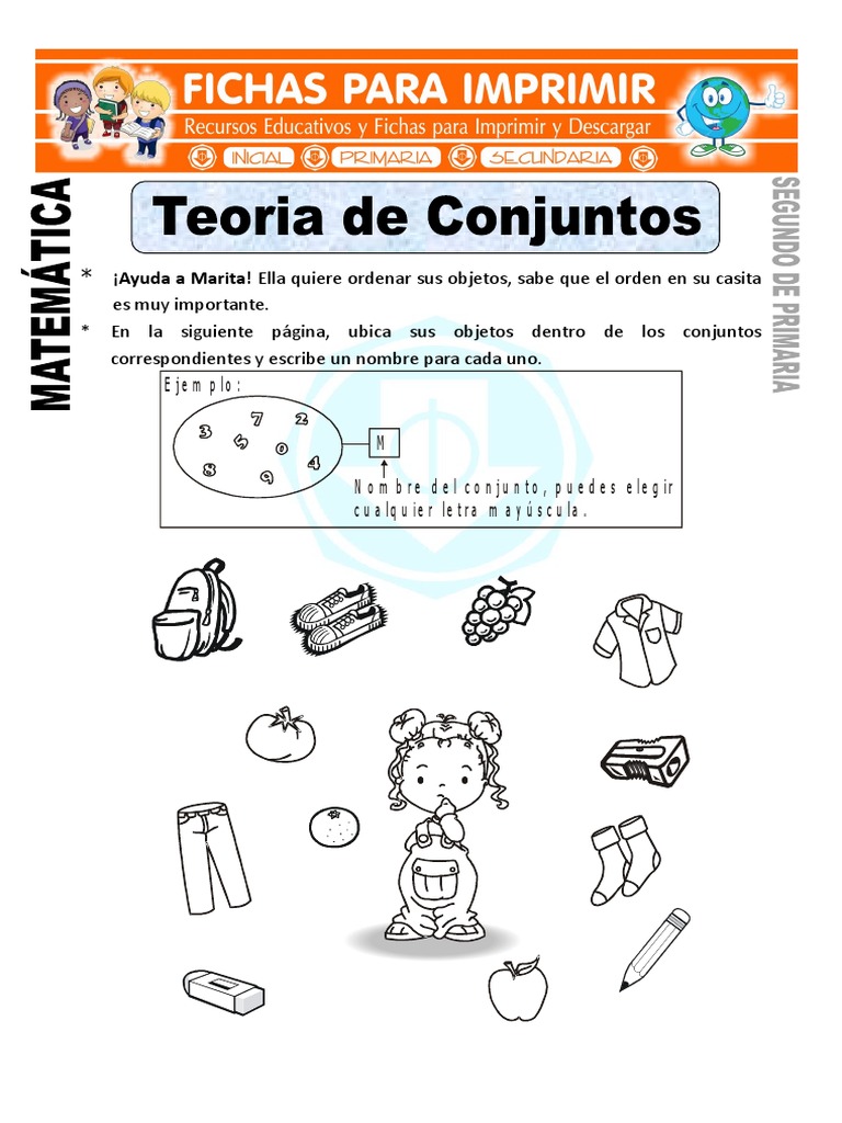 Fichas de Conjuntos para Segundo Grado | PDF