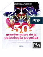 Lilienfeld, S. 50 Grandes Mitos de La Psicología Popular