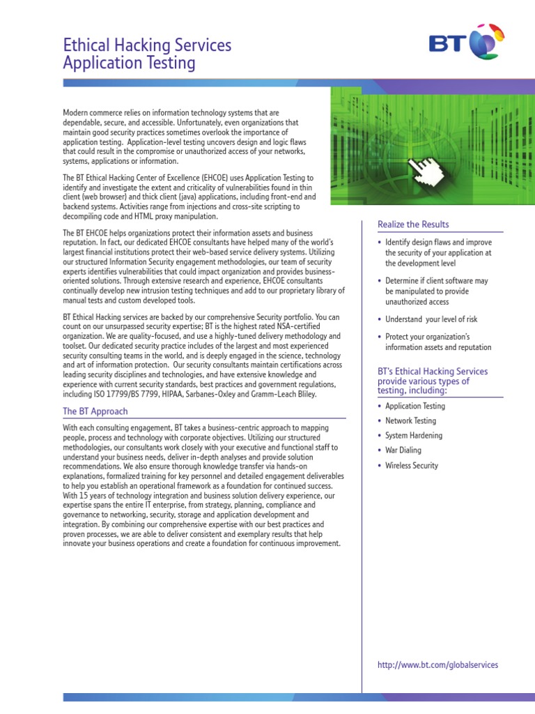 Ethical Hacking Application Testing | PDF | Computer Security | Security