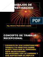 1. Trabajos de Investigacion