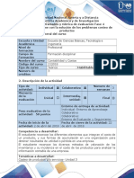 Guía de Actividades y Rúbrica de Evaluación - Fase 4 - Presentar Informe Con La Solución de Los Problemas Costeo de Productos