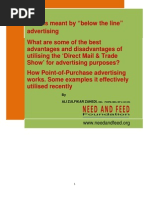 Download Below the Line Advertising by Ali Zulfikar Zahedi SN37605035 doc pdf
