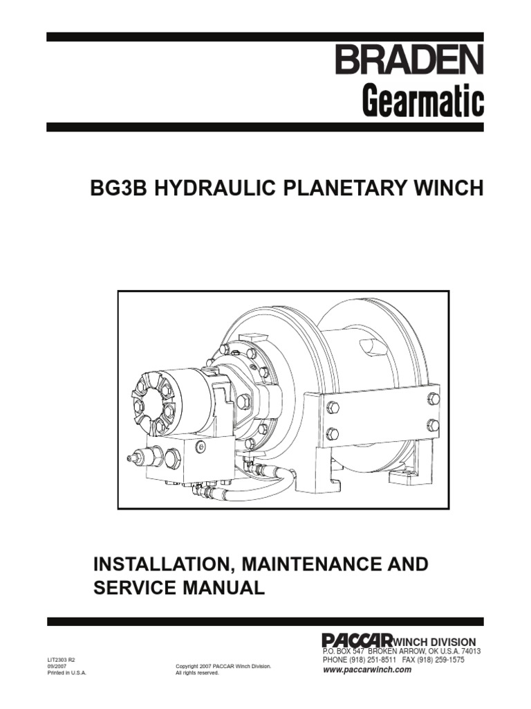 Braden Bga06 Manual de Partes PDF PDF Brake Valve