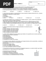 Prueba Física Espejos y Lentes