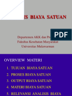 Analisis Biaya Satuan