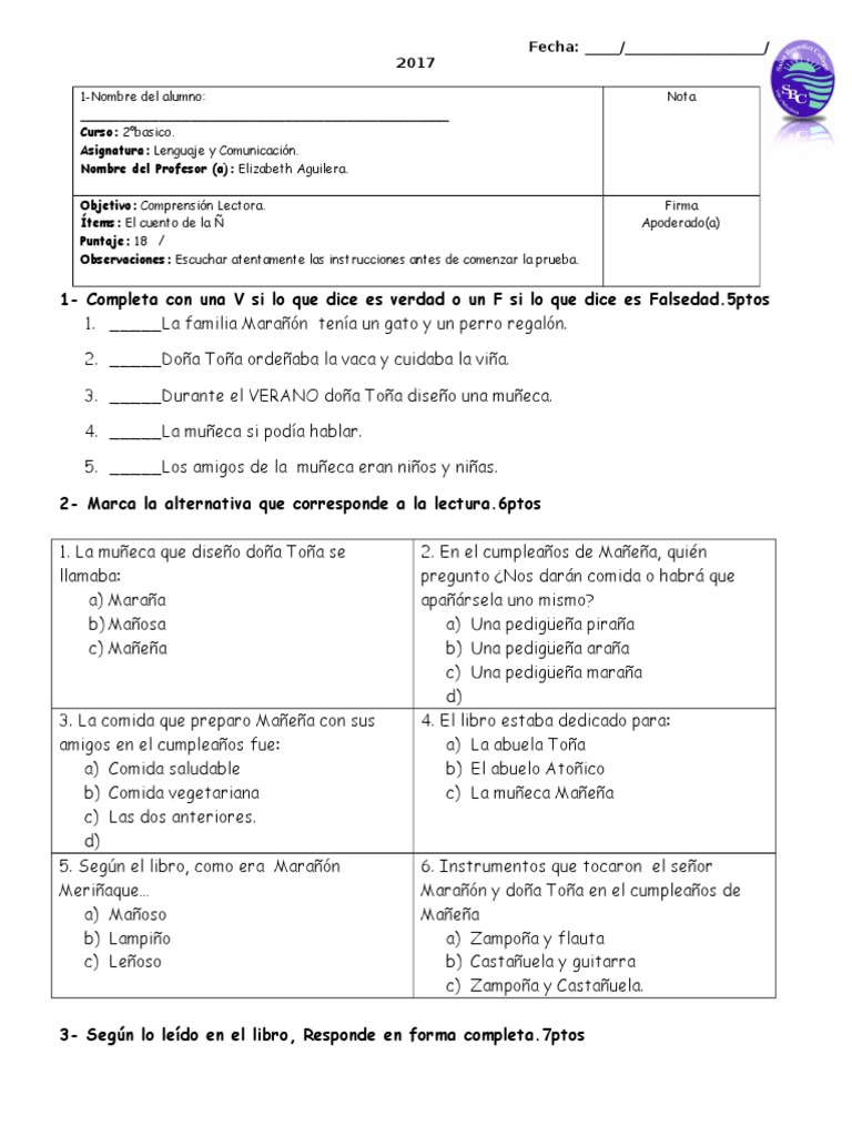 Lectura Domiciliaria El Cuento De La N