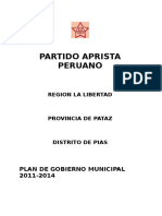 plan de gobierno municipal