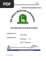 Download Internship Report on Bank of Punjab 2009 by Kashif MBA Finance 03347019007 by apple149 SN37606222 doc pdf