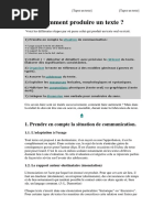 Comment Produire Un Texte(Production Ecrite