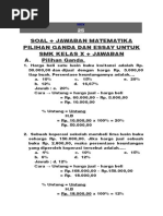 Soal US Matematika Paket C 2017