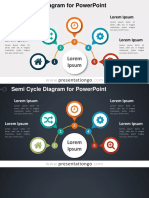Semi Cycle Diagram For Powerpoint: Lorem Ipsum