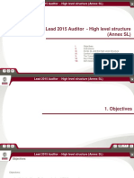 Lead 2015 Auditor - Annex SL Structure