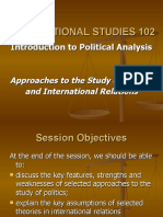 Lecture No. 4 - Approaches to PolSc &amp; IR