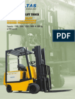 Electric Forklift Truck: Capacity: 1500 / 2000 / 2500 / 3000 & 3500 KG at 500 MM LC