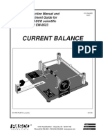 Current Balance: Instruction Manual and Experiment Guide For The PASCO Scientific Model EM-8623