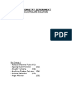 Chemistry Experiment - Electrolyte Solution