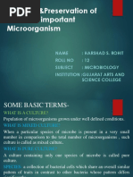 Isolation &preservation of Industrial Important Microorganism