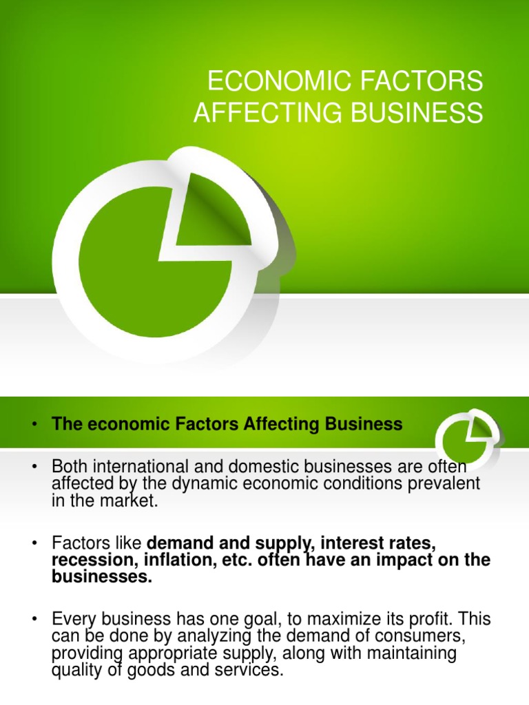 Economic Factors Affecting Business PDF Demand Inflation