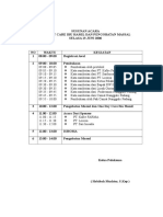 SUSUNAN ACARA Pengobatan Massal