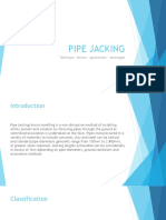 Pipe Jacking: Technique - Factors - Applications - Advantages