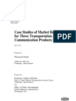 Case Studies of Market Research For Three Transportation Communication Products
