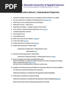 Academic Operations Manual - Training Index Sheet - UG