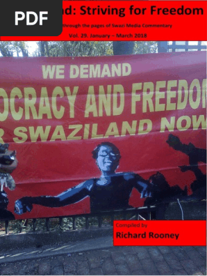 Swaziland Striving For Freedom Vol 29 January To March 2018