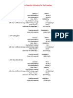 Steam Demand Estimation for Tank Heating and Tracing