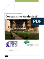 Comparative Analysis of Engro Fertilizers Limited & Fauji Fertilizers Company Limited