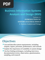 BSD Lecture 7 - Systems Analysis