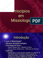 Introdução À Missiologia