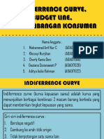 Indiferrence Curve Dan Budget Line