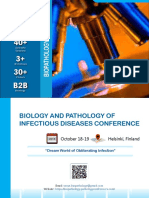 Biology and Pathology of Infectious Diseases Conference: October 18-19 Helsinki, Finland