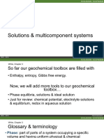 Geochemistry - 04 - Solutions Multicomponent System