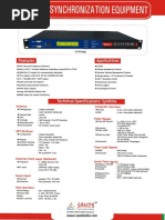 Gps Time Synchronization Equipment: F Us Eat Re Apliatons P Ci