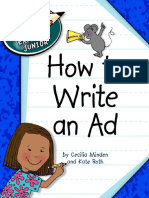 Explorer Junior Library Language Arts Explorer Junior Cecilia Minden Kate Roth-How to Write an Ad-Cherry Lake Publishing