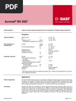 Acronal NX 3587: Construction