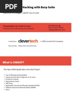 OWASP Top 10: Hacking With Burp Suite: Presentation by Chad Furman
