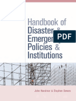 John Handmer, Stephen Dovers-Handbook of Disaster and Emergency Policies and Institutions (2007)