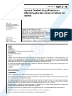 NBR 9178 - Espumas Flexiveis de Poliuretano - Determinacao Das Caracteristicas de Queima