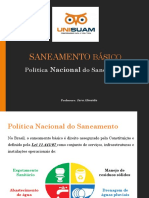 Aula 1.2 - Política Nacional Do Saneamento e Plano Diretor