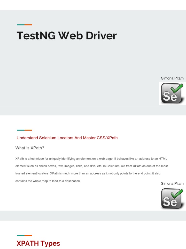 Mastering Selenium XPath & CSS Locators | PDF | X Path | Cascading ...