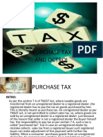 Purchase Tax and Octroi
