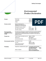 Environmental Product Declaration: Building Technologies