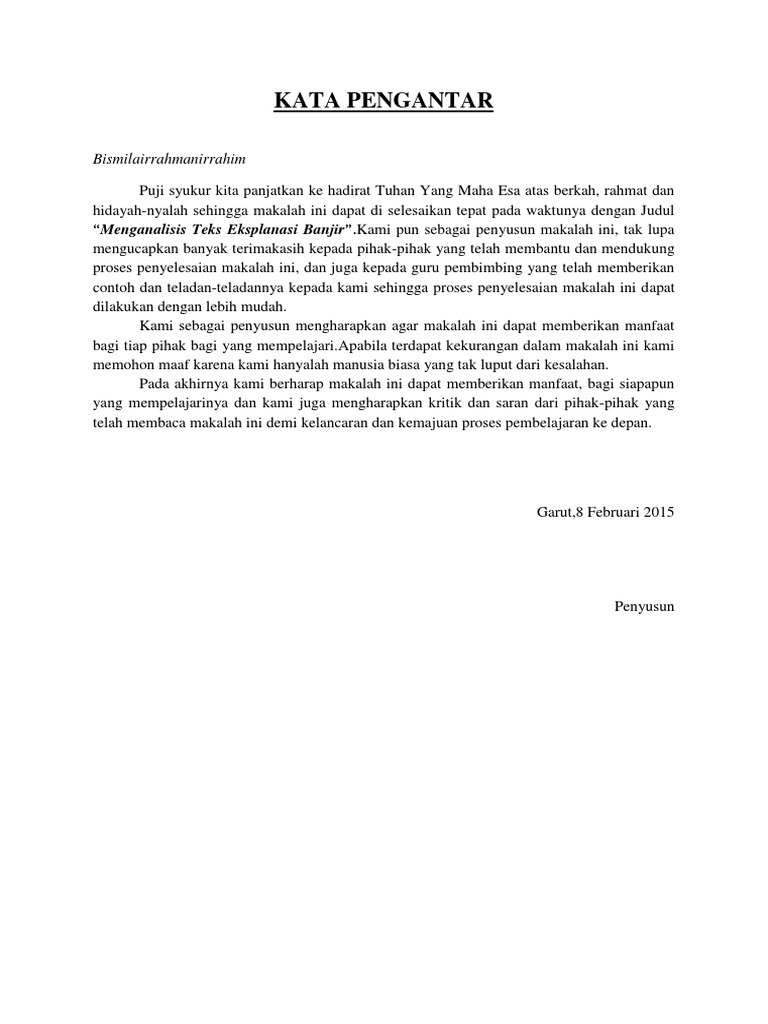 Makalah Teks Eksplanasi